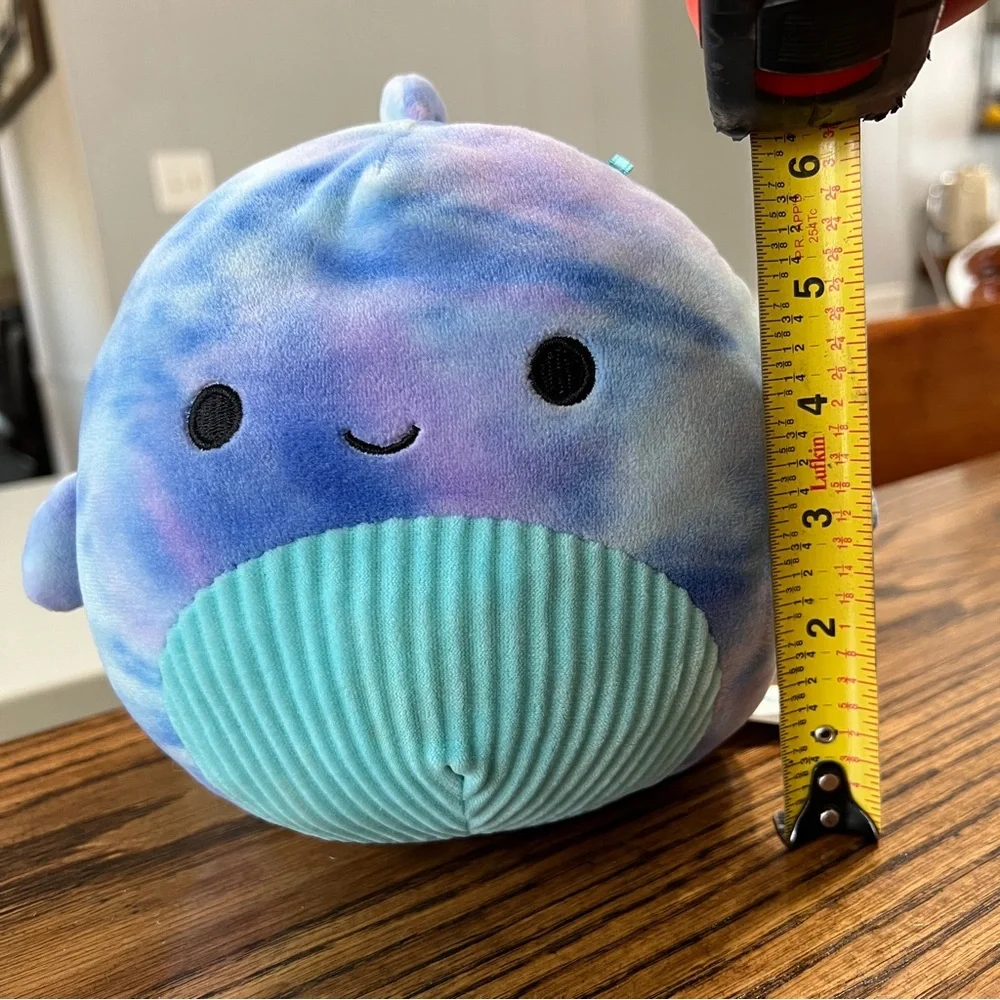 Squishmallow Blue Tie-Dye “Cyan” The Whale Plush